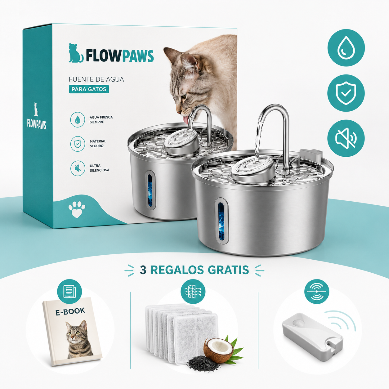 FlowPaws™ Hidratación Inteligente